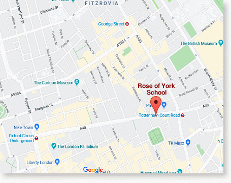 Rose of York School location map